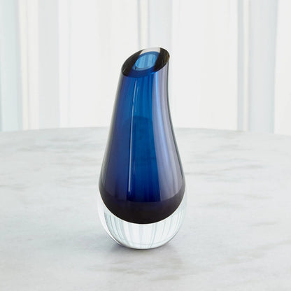 Slant Vase by Global Views. Made from art glass in a modern style.