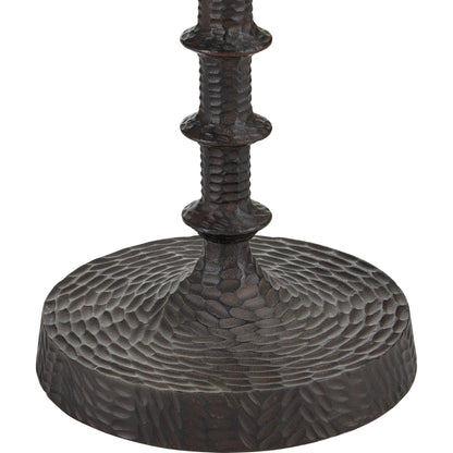 Gallo Floor Lamp by Currey and Company in bronze. Made from cast aluminum in a transitional style.