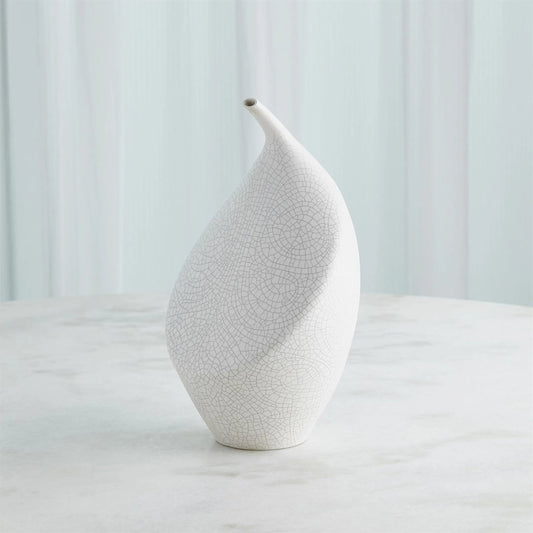 Buddah Vase by Global Views in white. Made from unique in a modern style.