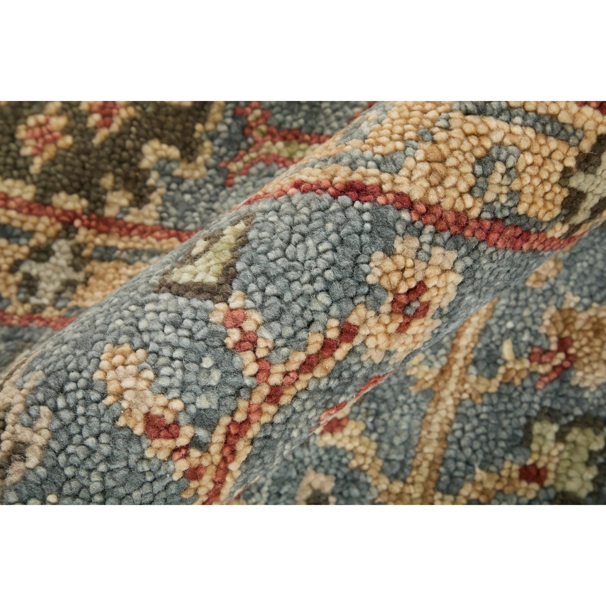 Carrington Traditional Oriental Rug - 6499F by Feizy in blue, red, gold. Made from wool in a unique style.