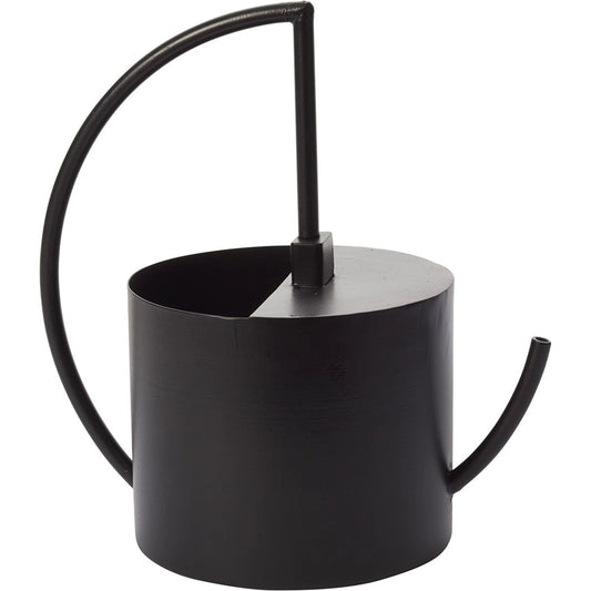 Radius Watering Can by Accent Decor in black. Made from metal in a modern style.