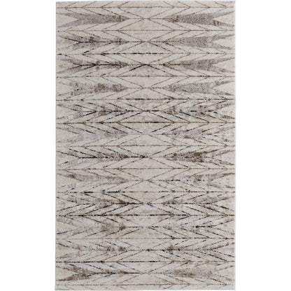 Vancouver Geometric Rug - VNR39NTF by Feizy in ivory, tan, brown. Made from polypropylene, polyester in a unique style.