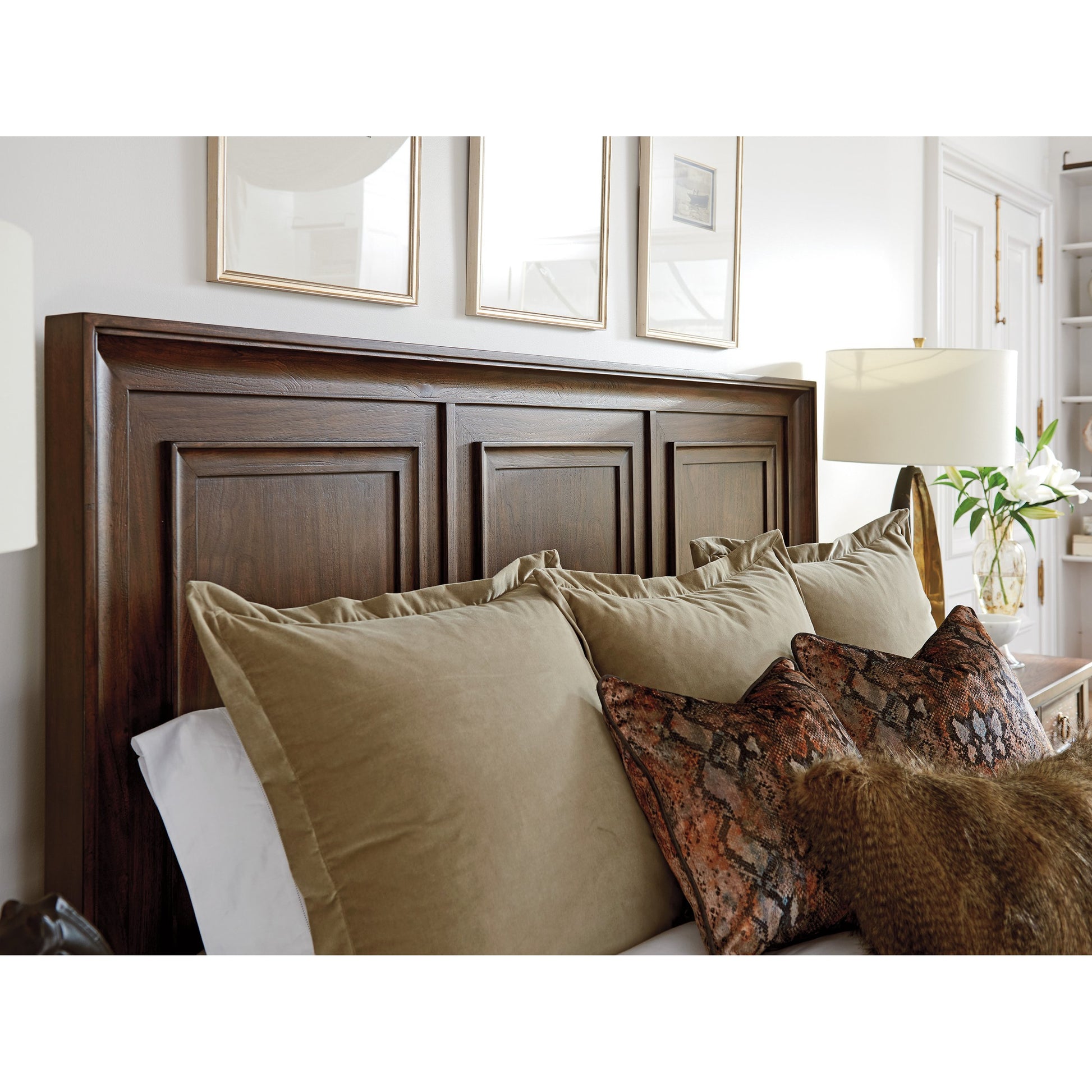 Walnut Creek Bed by Lexington in walnut. Made from unique in a traditional style.