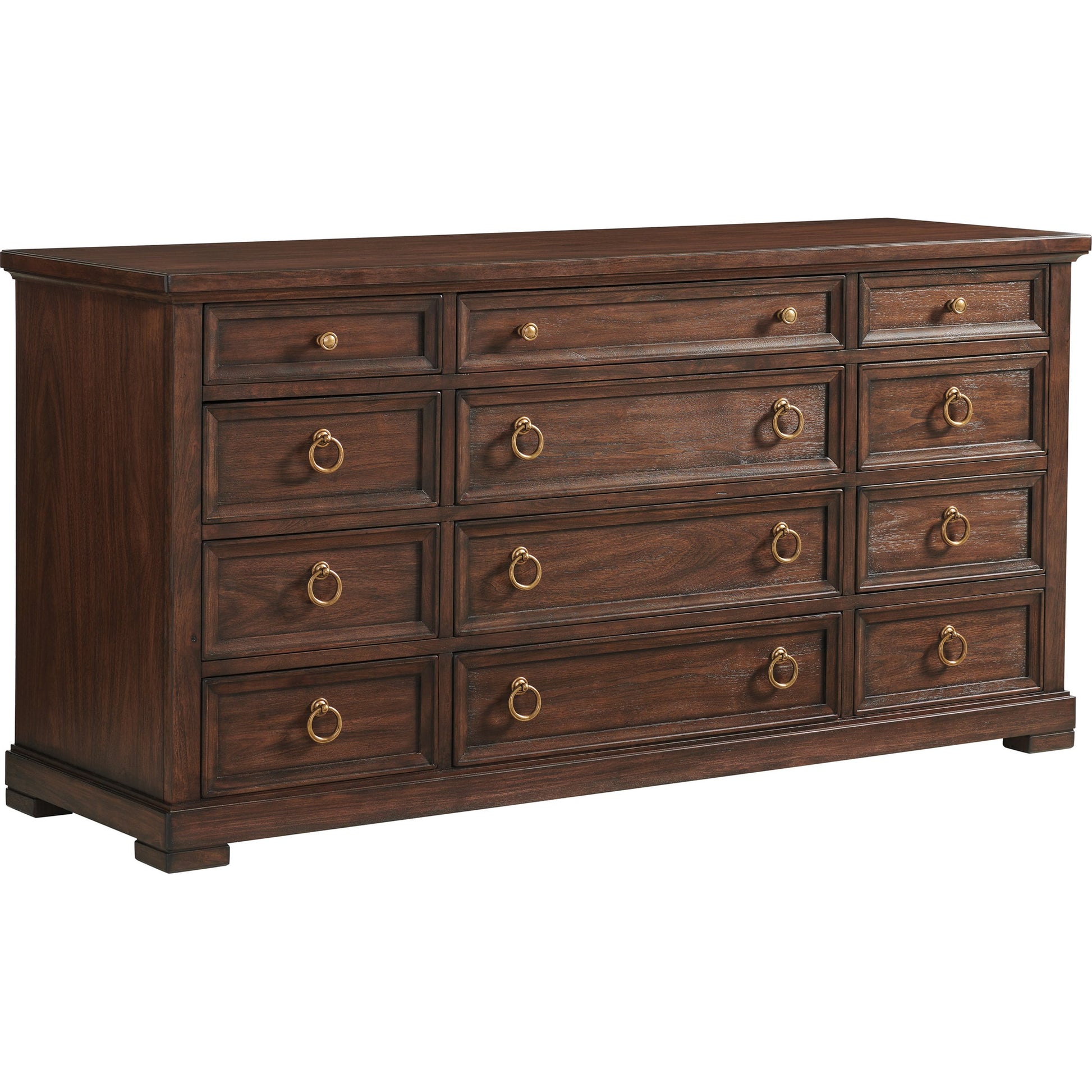 Sereno Triple Dresser by Lexington in walnut. Made from unique in a traditional style.
