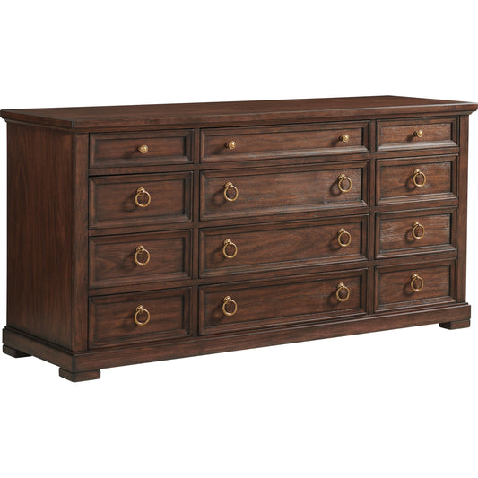 Sereno Triple Dresser by Lexington in walnut. Made from unique in a traditional style.