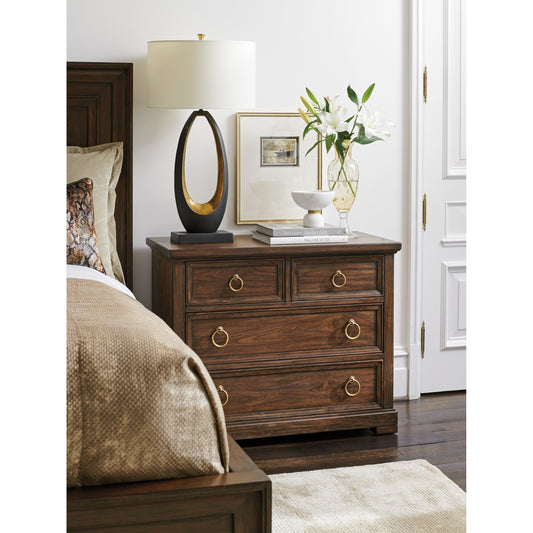 Cupertino Bachelors Chest by Lexington in walnut. Made from unique in a traditional style.