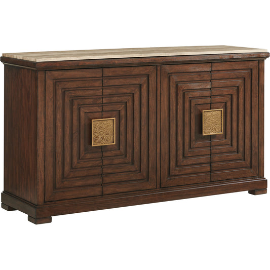 Los Gatos Buffet with Stone Top by Lexington in walnut. Made from unique in a transitional style.