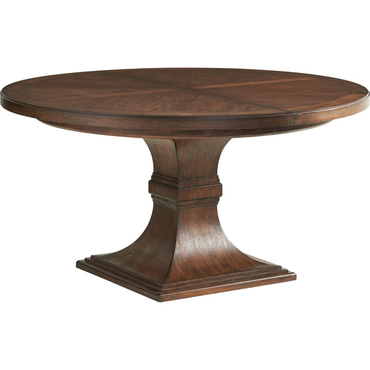 Palo Alto Dining Table by Lexington in walnut. Made from unique in a traditional style.