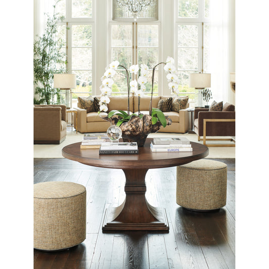 Palo Alto Dining Table by Lexington in walnut. Made from unique in a traditional style.