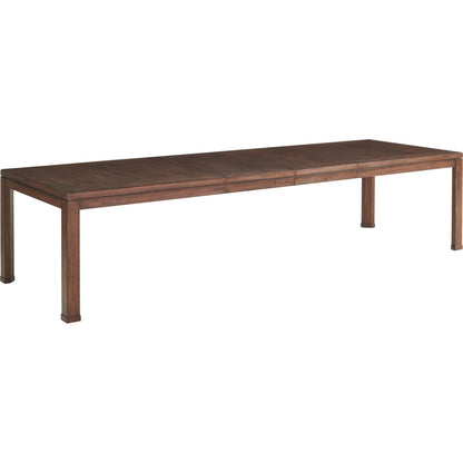 Elk Grove Dining Table by Lexington in walnut. Made from unique in a traditional style.