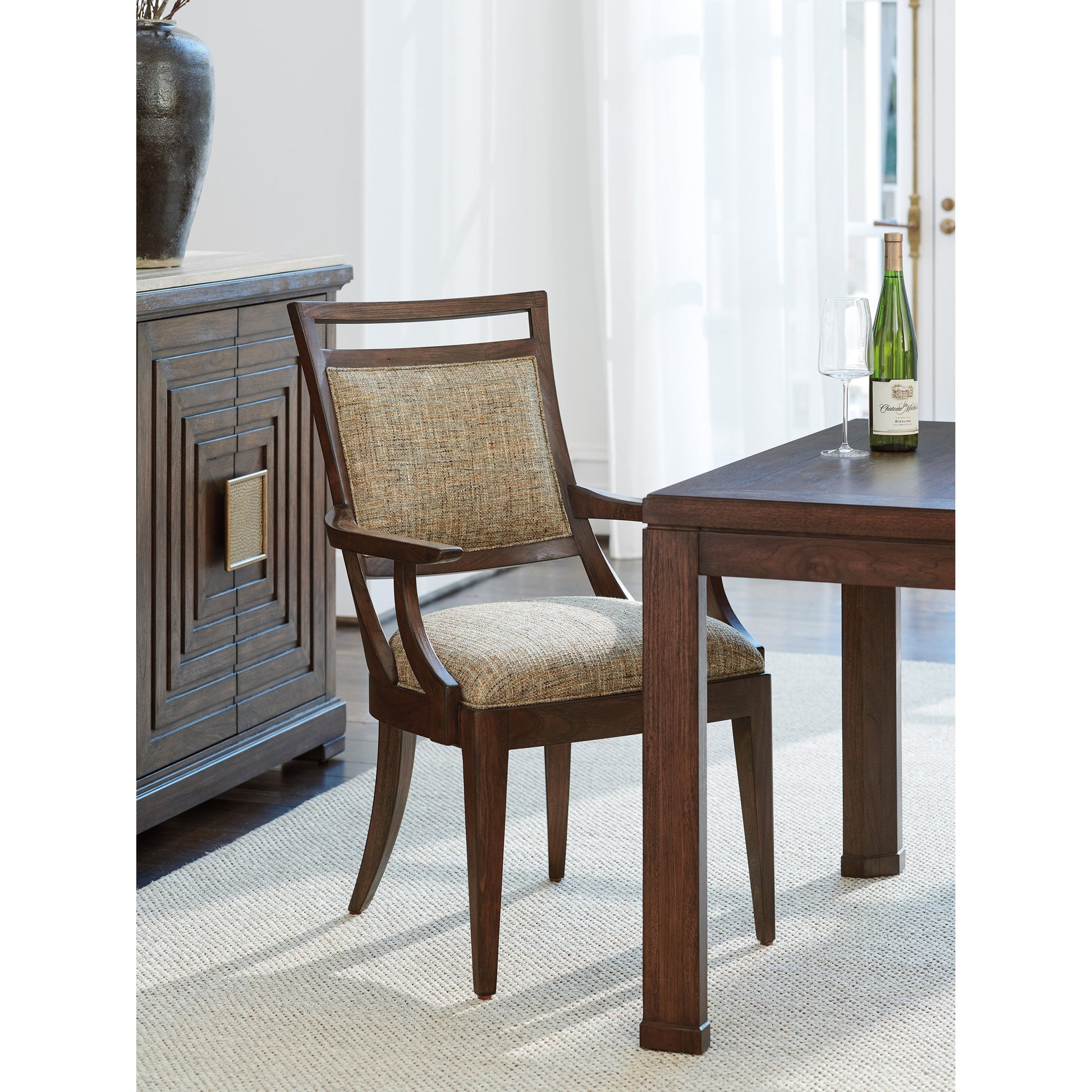 Driscoll Arm Chair by Lexington. Made from unique in a transitional style.