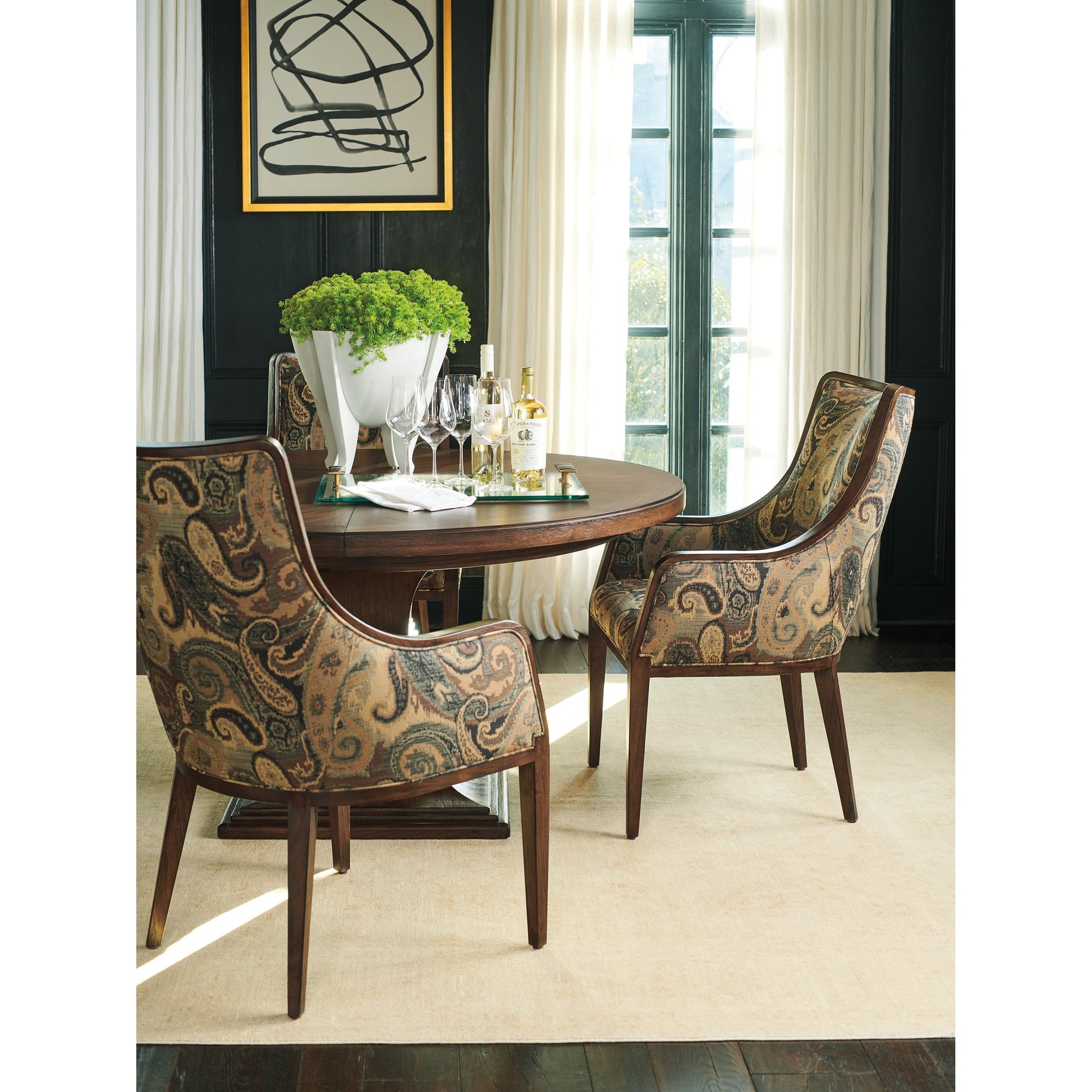 Bromley Upholstered Arm Chair by Lexington. Made from unique in a transitional style.