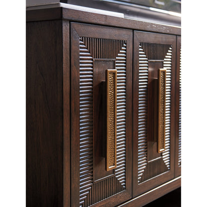 Modesto Media Console by Lexington in walnut. Made from unique in a transitional style.