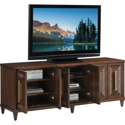 Modesto Media Console by Lexington in walnut. Made from unique in a transitional style.