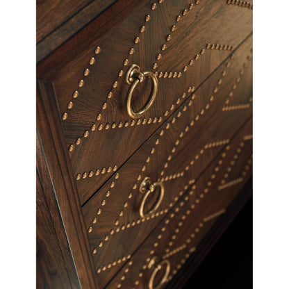 Woodland Drawer Hall Chest by Lexington in walnut. Made from unique in a transitional style.