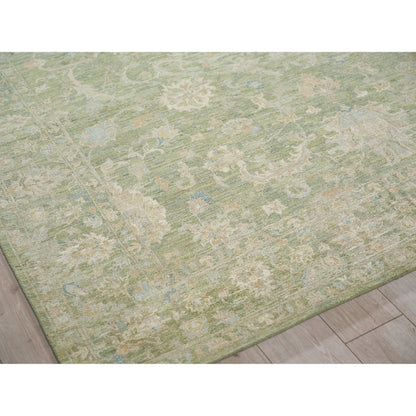 Santorini 7413 Rug by Exquisite Rugs in green. Made from wool, silk in a unique style.