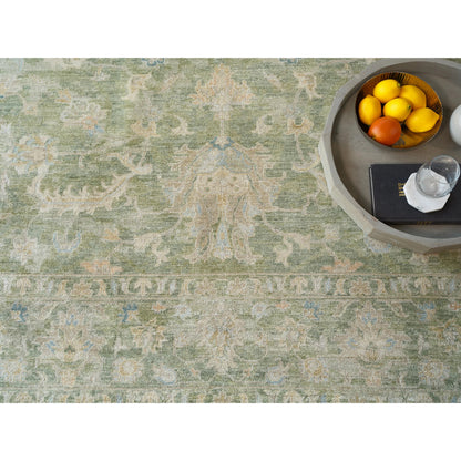 Santorini 7413 Rug by Exquisite Rugs in green. Made from wool, silk in a unique style.