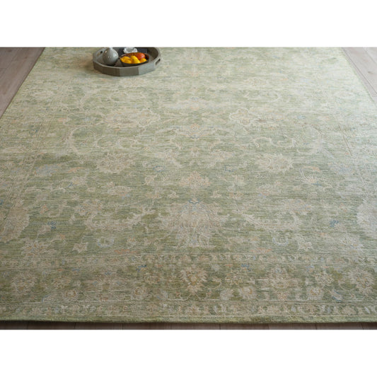Santorini 7413 Rug by Exquisite Rugs in green. Made from wool, silk in a unique style.