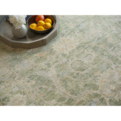 Santorini 7413 Rug by Exquisite Rugs in green. Made from wool, silk in a unique style.