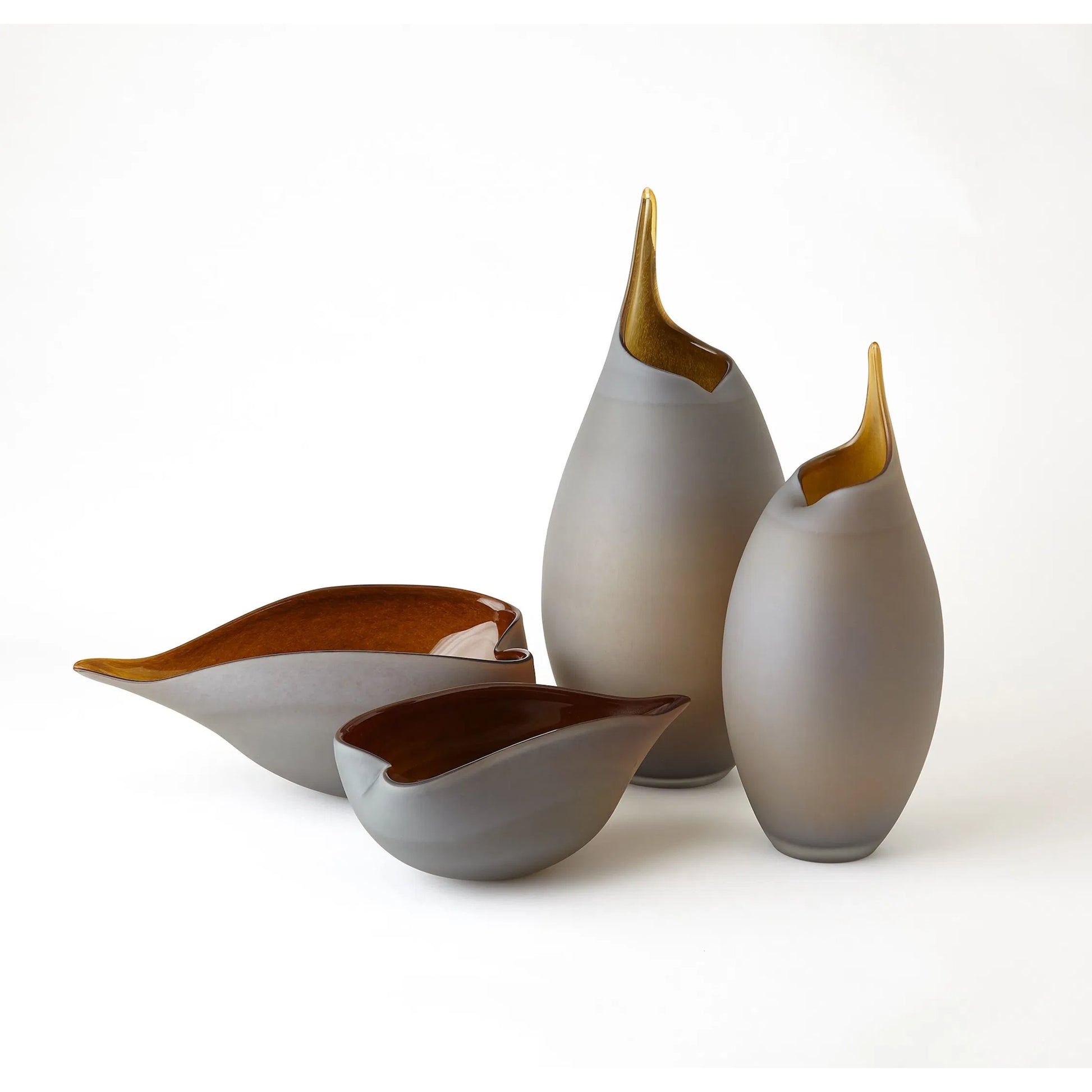 Frosted Vase by Global Views. Made from glass in a modern style.