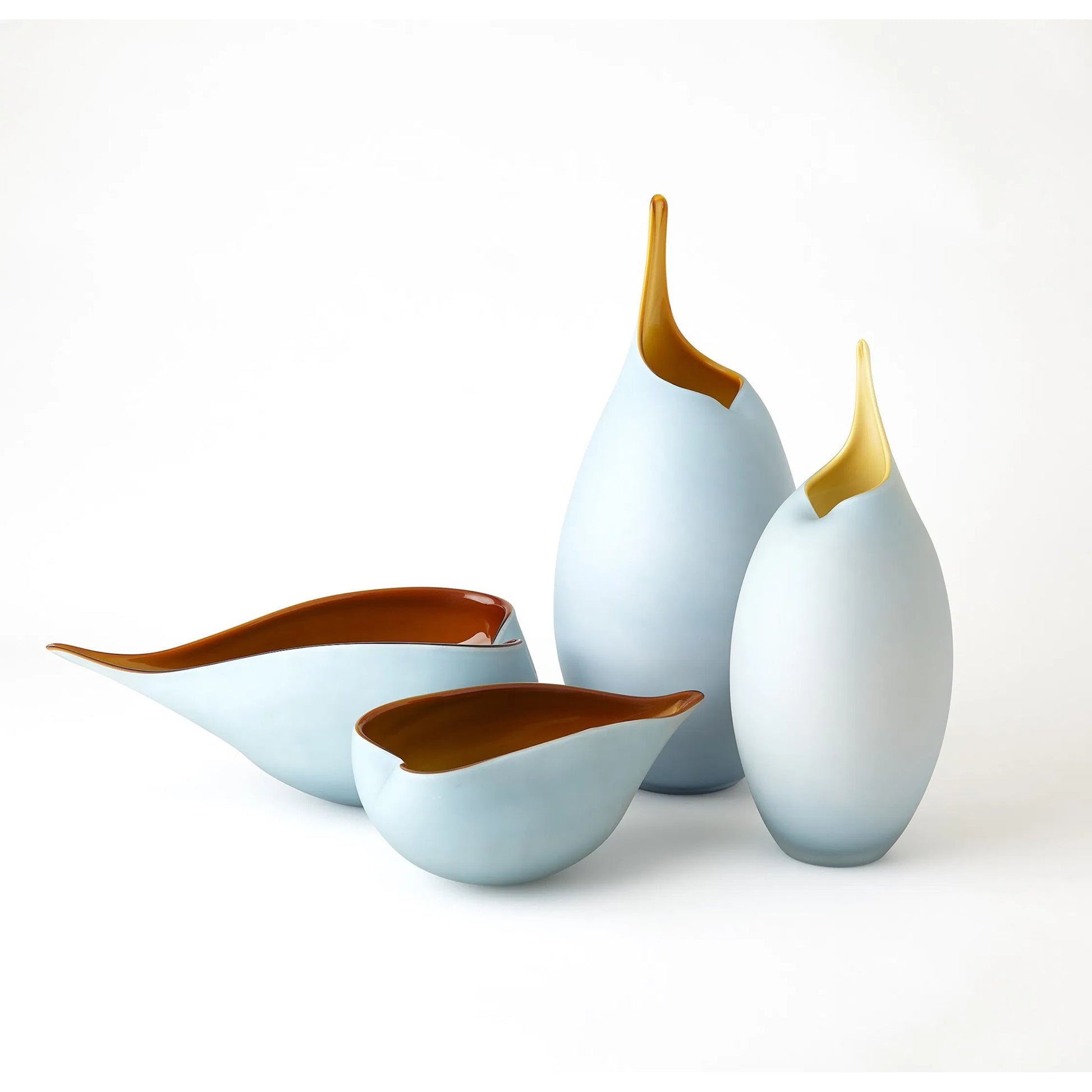 Frosted Vase by Global Views. Made from glass in a modern style.