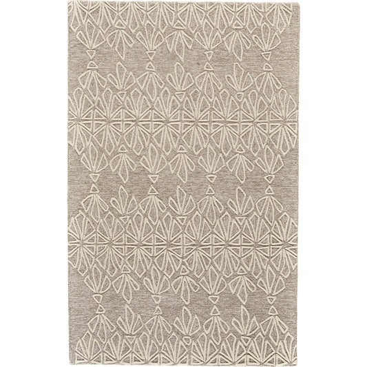 Enzo Transitional Geometric Rug - 8735F by Feizy in tan, ivory. Made from wool in a unique style.