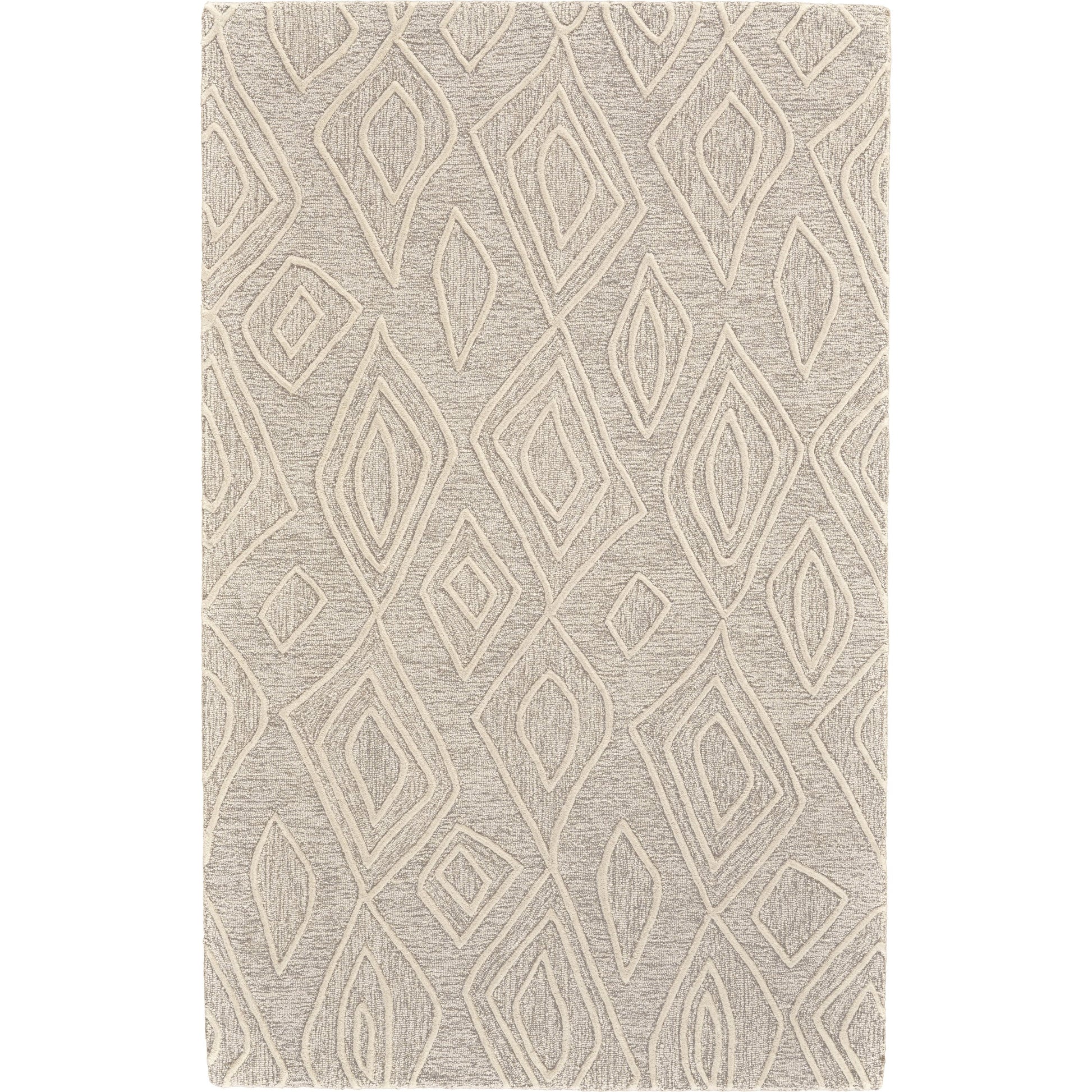 Enzo Transitional Diamond Rug - 8738F by Feizy in tan, ivory. Made from wool in a unique style.