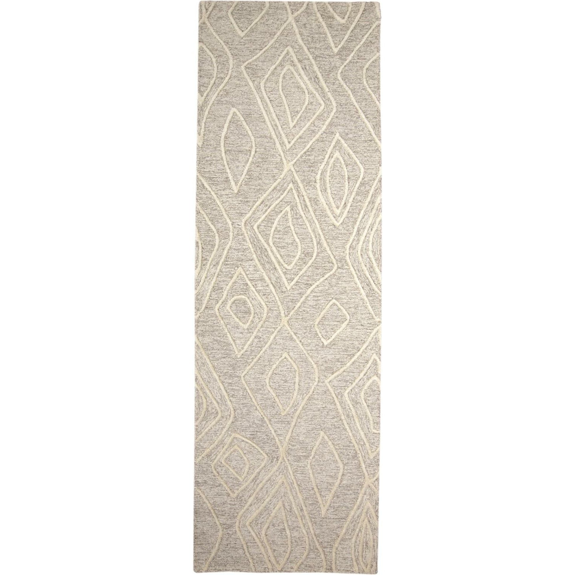 Enzo Transitional Diamond Rug - 8738F by Feizy in tan, ivory. Made from wool in a unique style.