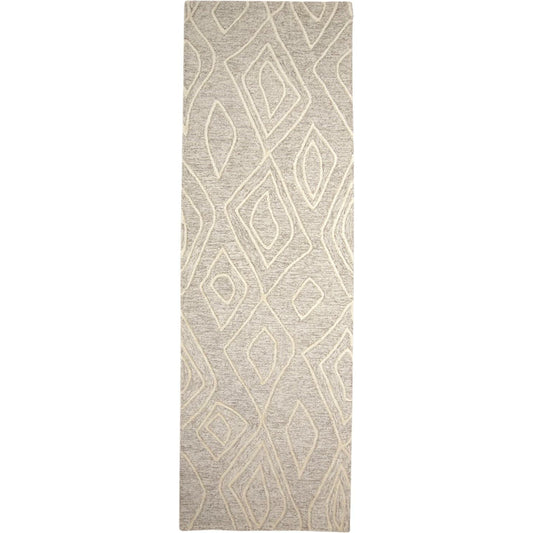 Enzo Transitional Diamond Rug - 8738F by Feizy in tan, ivory. Made from wool in a unique style.