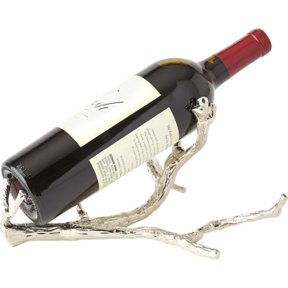 Twig Wine Bottle Holder by Global Views. Made from cast brass in a eclectic & global style.