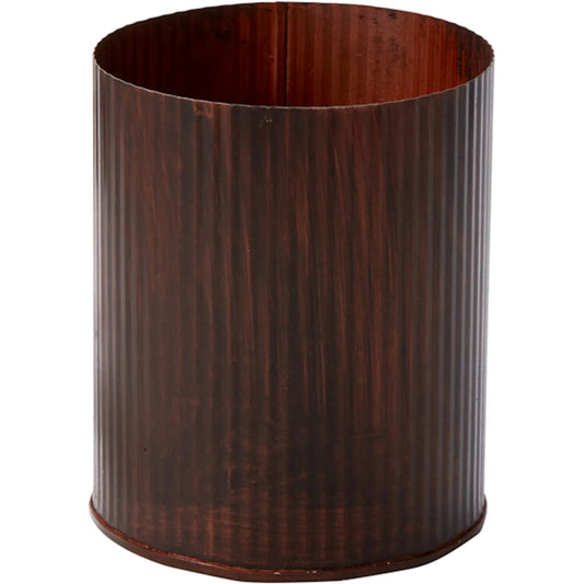 Burnt Copper Norah Vase by Accent Decor in copper. Made from metal in a unique style.