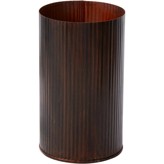 Burnt Copper Norah Vase by Accent Decor in copper. Made from metal in a unique style.
