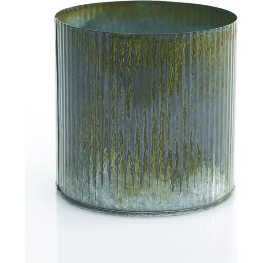 Norah Pot by Accent Decor in silver. Made from metal in a modern style.