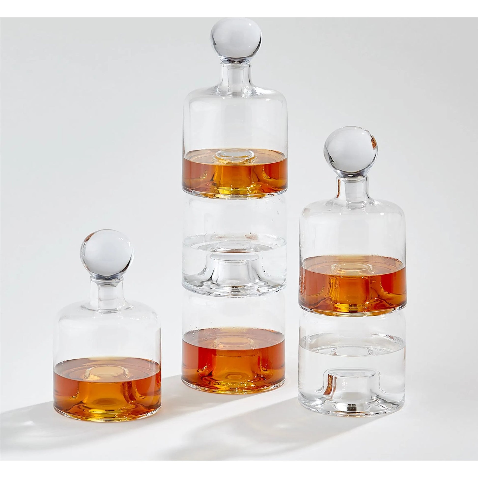 Stac Decanter by Global Views. Made from glass in a transitional style.
