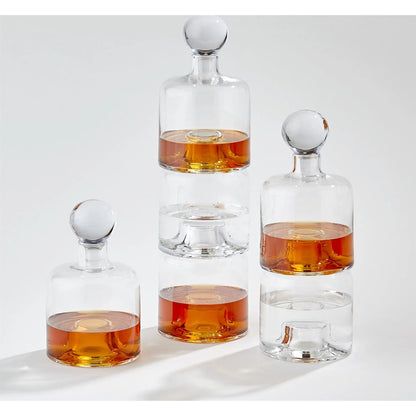 Stac Decanter by Global Views. Made from glass in a transitional style.