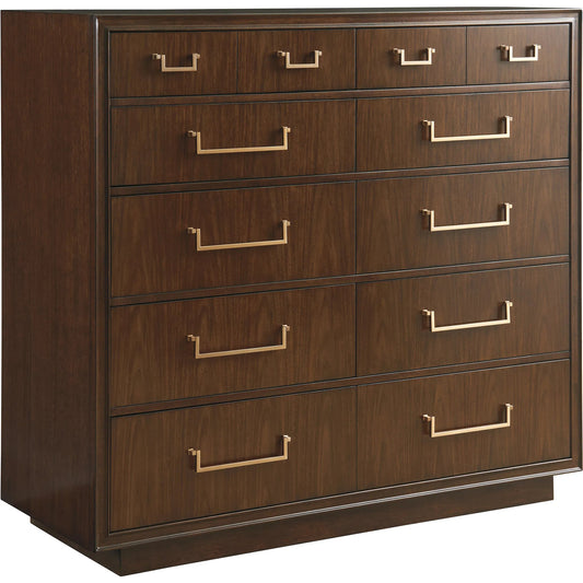 Ascot Gentlemans Chest by Lexington in cathedral walnut. Made from unique in a unique style.