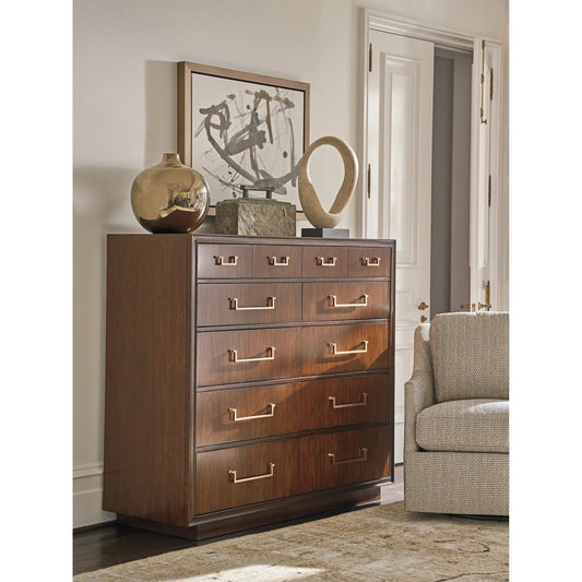 Ascot Gentlemans Chest by Lexington in cathedral walnut. Made from unique in a unique style.