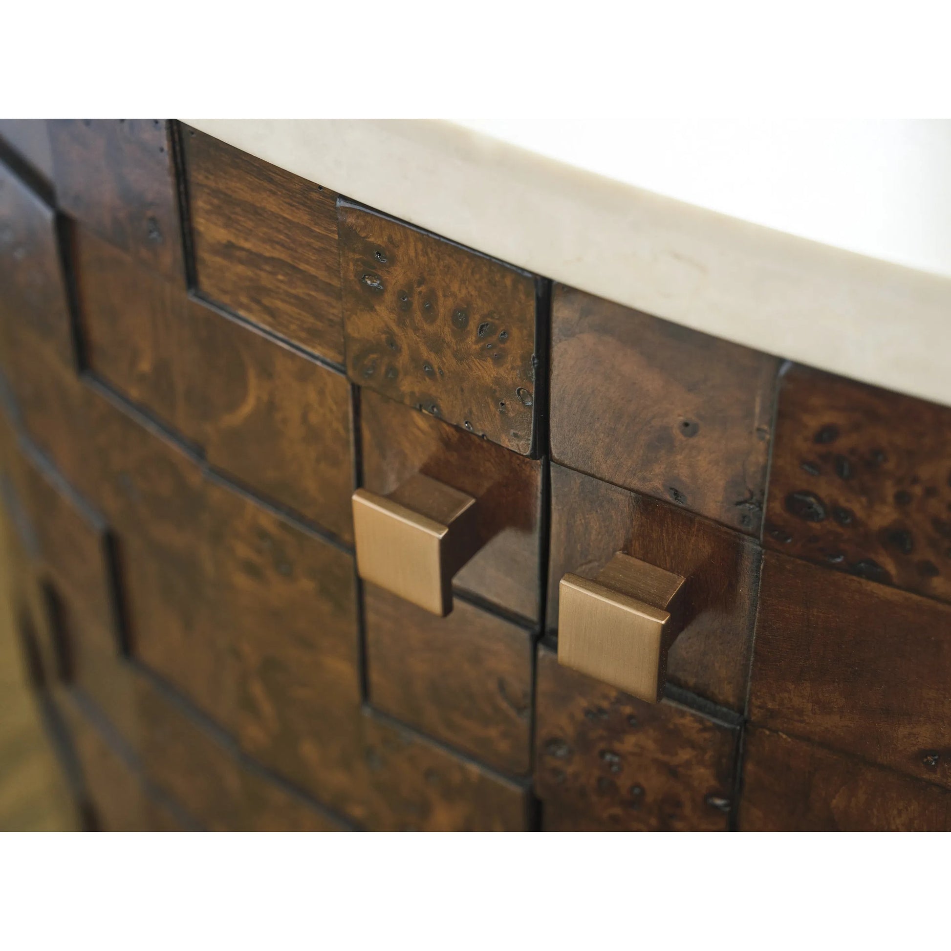 Morella Oval Nightstand by Lexington. Made from walnut, marble in a traditional style.