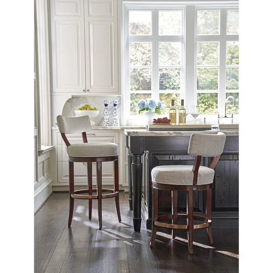 Giles Upholstered Swivel Counter Stool by Lexington. Made from unique in a unique style.