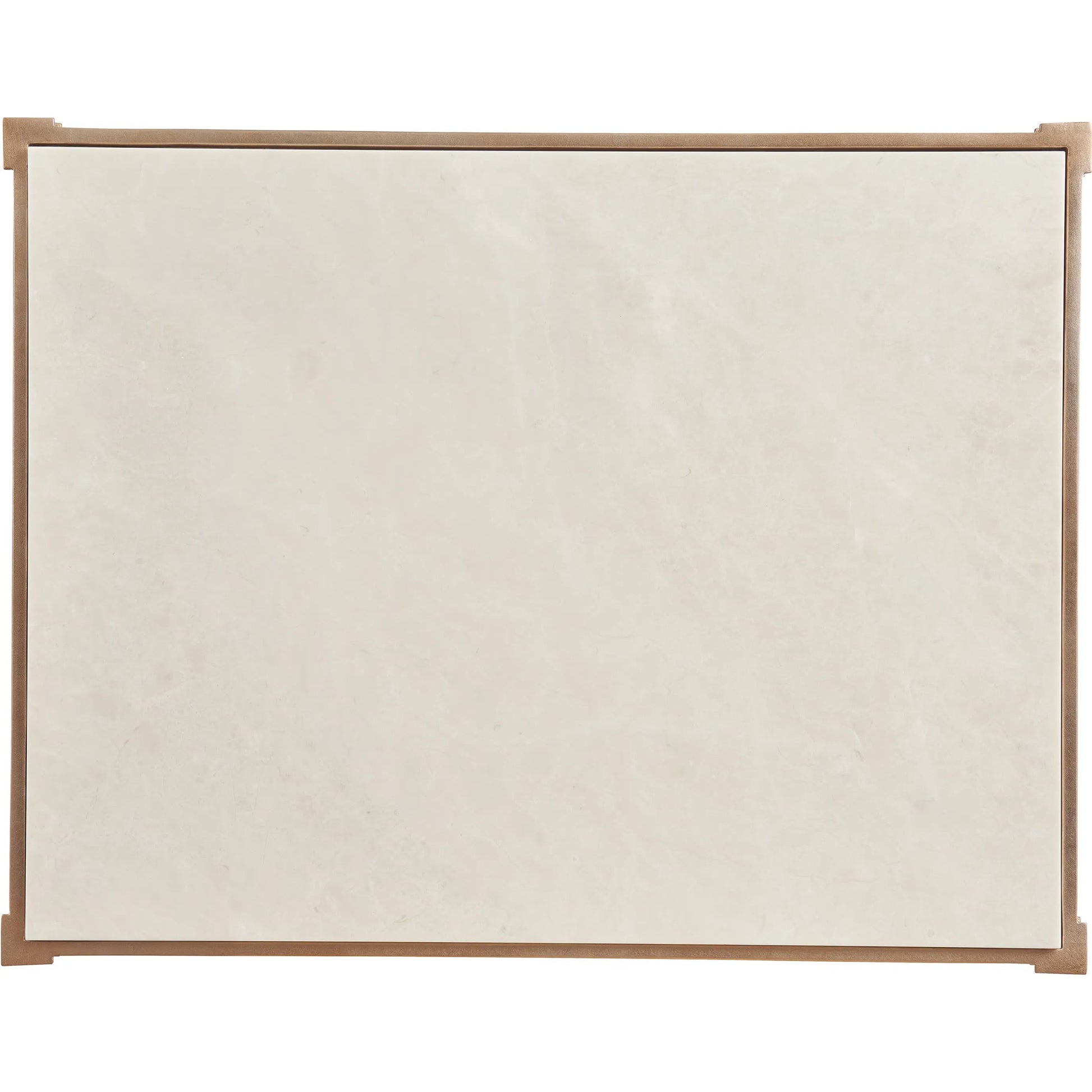 Bulgari Rectangle End Table by Lexington in ivory, rose gold. Made from marble, metal, glass in a unique style.