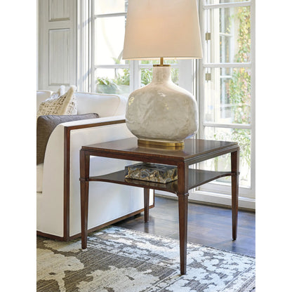 Andora Square Lamp Table by Lexington. Made from unique in a traditional style.