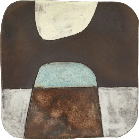 Retro Platter by Global Views in tan. Made from unique in a unique style.