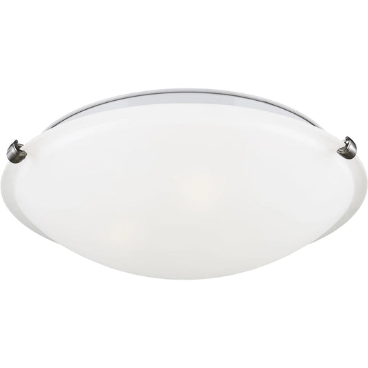Clip Ceiling LED Flush Mount by Visual Comfort & Co. in brushed nickel. Made from steel in a unique style.