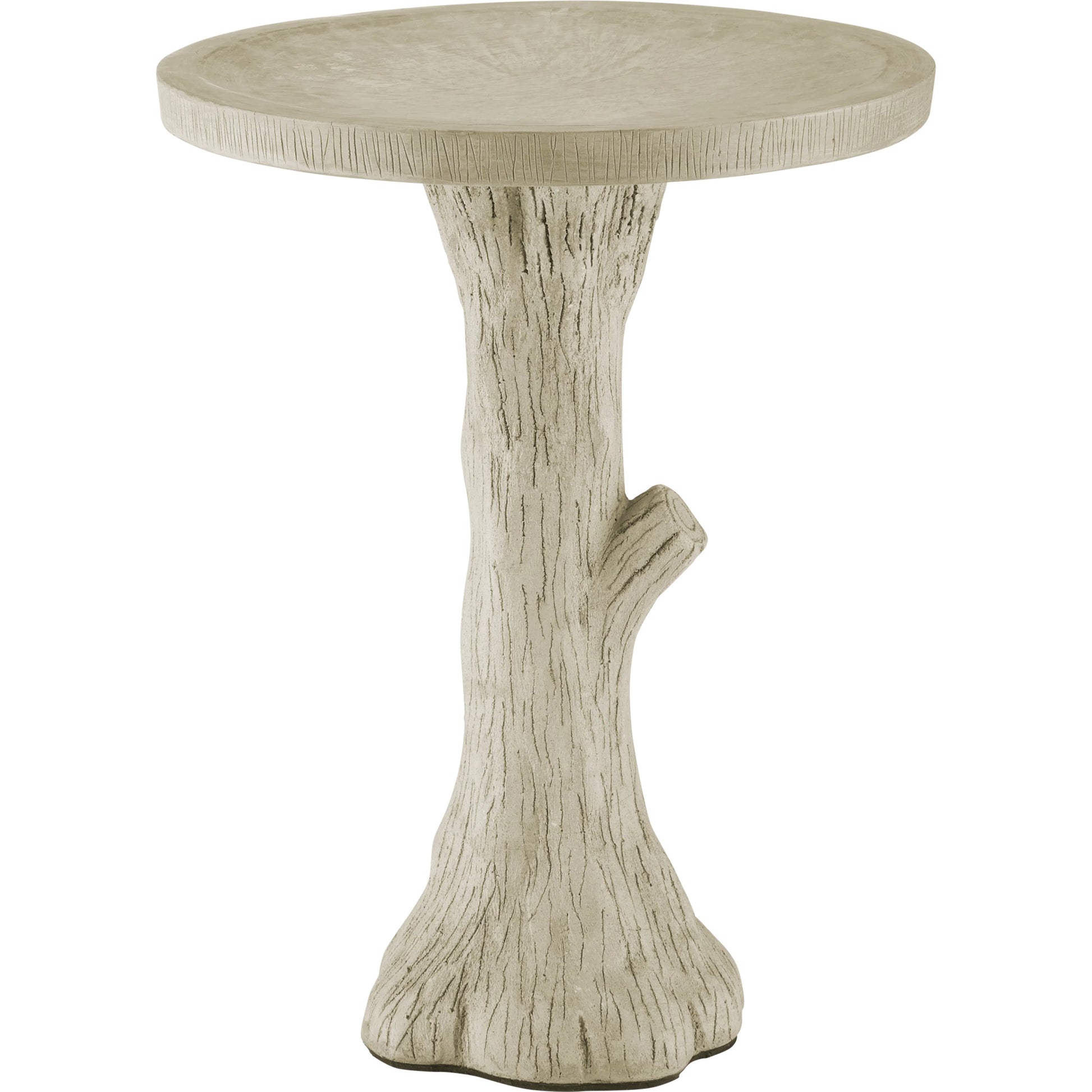 Faux Bois Bird Bath by Currey and Company in portland. Made from concrete, iron in a rustic style.