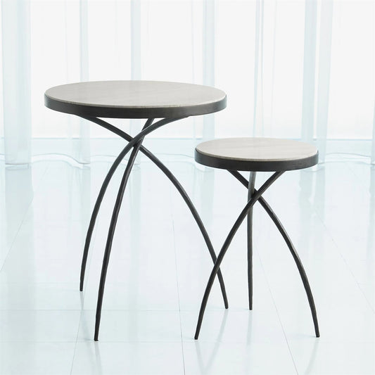 Tripod Table by Global Views. Made from iron, marble in a eclectic & global style.