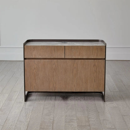 Element File Cabinet by Global Views in grey and marble. Made from unique in a modern style.