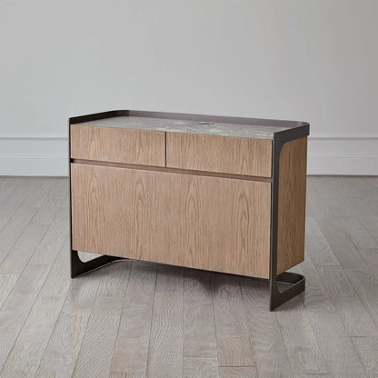 Element File Cabinet by Global Views in grey and marble. Made from unique in a modern style.