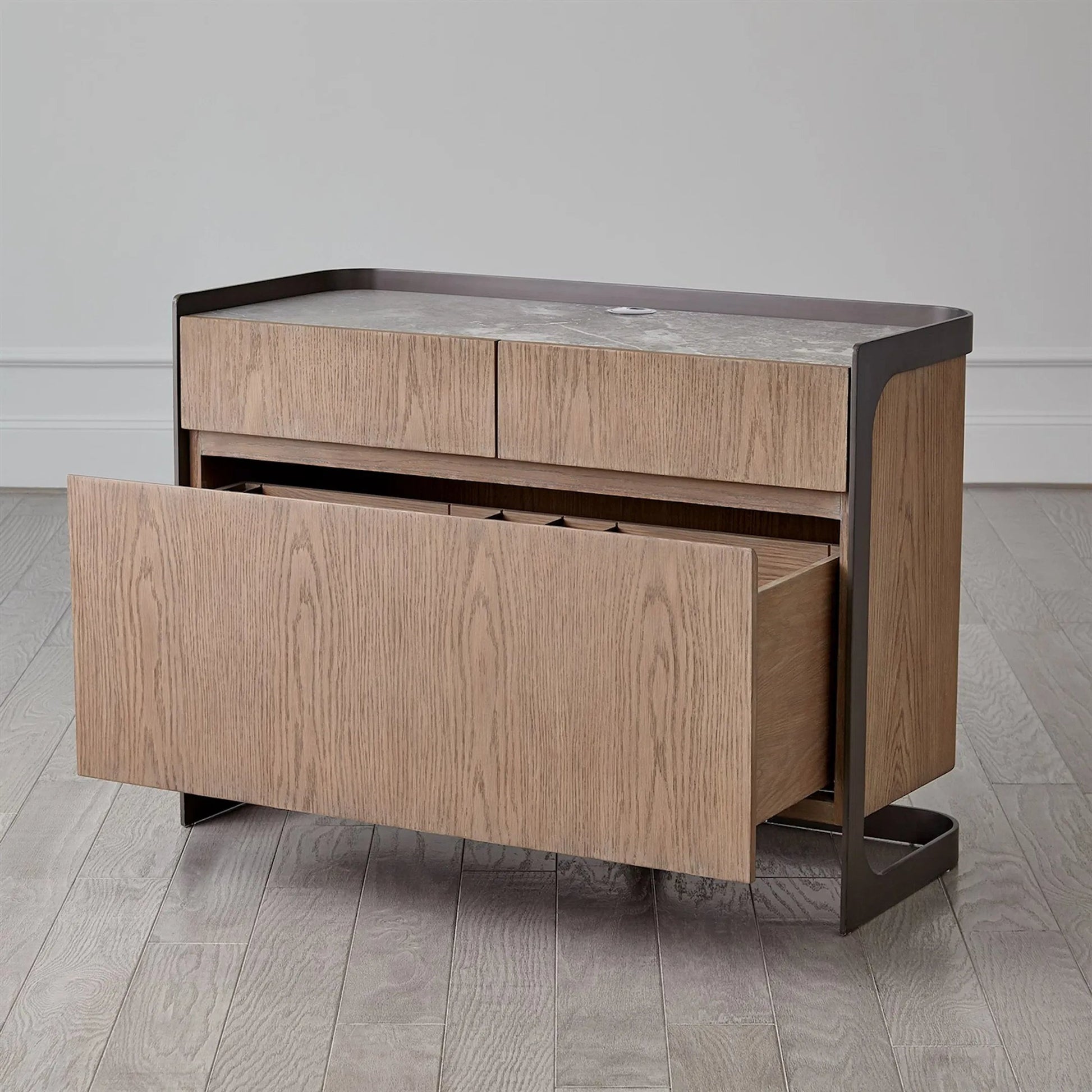 Element File Cabinet by Global Views in grey and marble. Made from unique in a modern style.