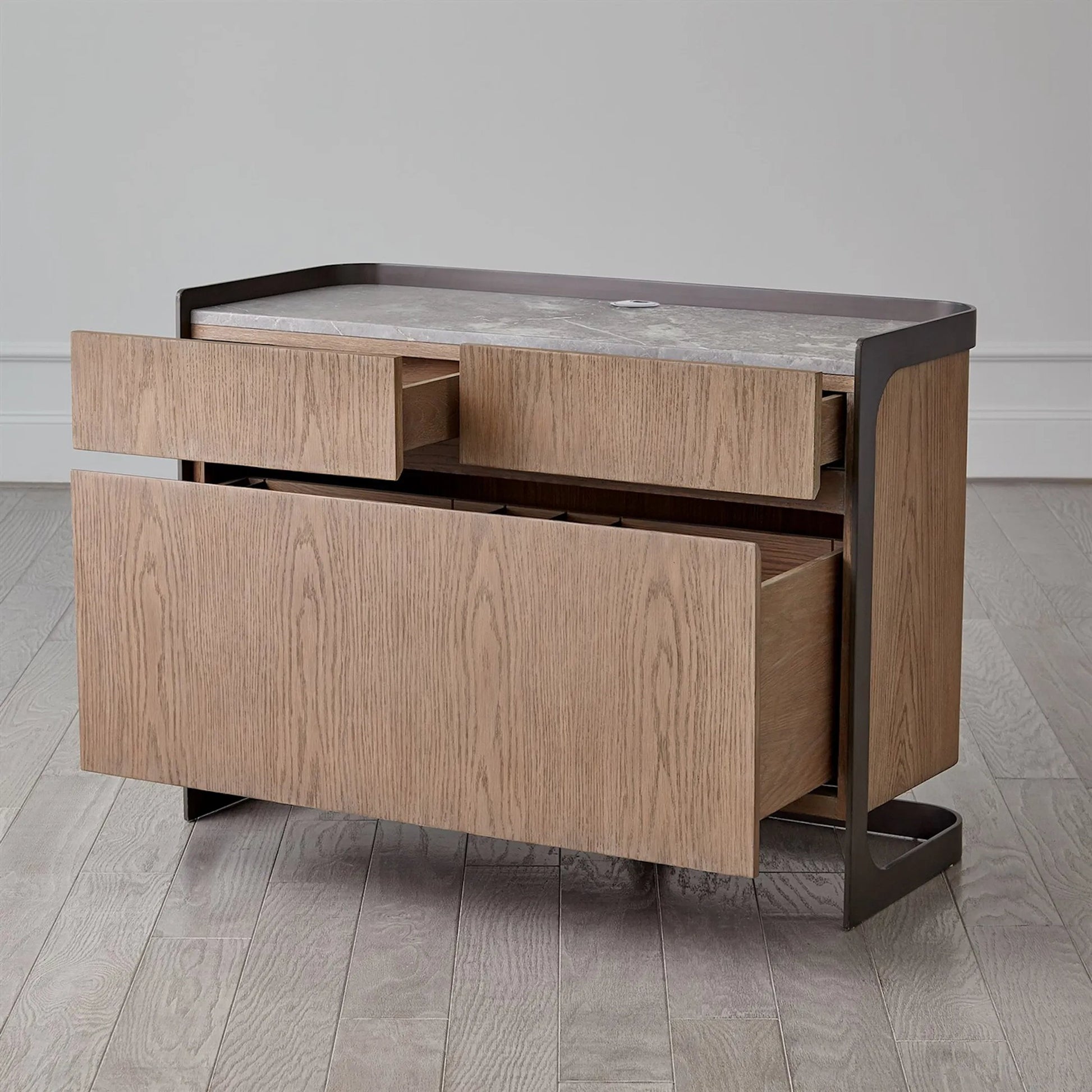 Element File Cabinet by Global Views in grey and marble. Made from unique in a modern style.