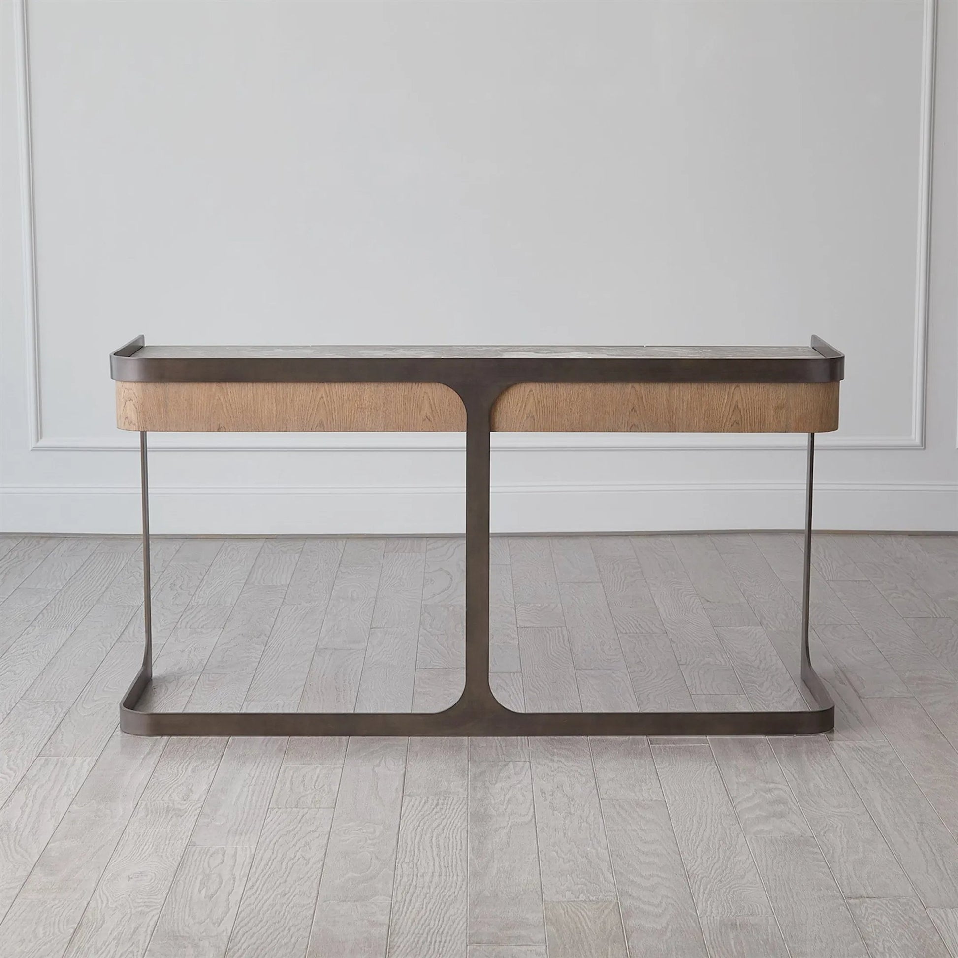 Element Desk by Global Views in grey and marble. Made from unique in a modern style.